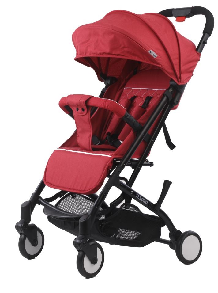 Baby Stroller A8 Flax Win Red bērnu ratiņi