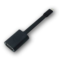 DELL DBQBNBC064 USB C VGA (D-Sub) Schwarz Videokabel-Adapter (DBQBNBC064) kabelis, vads