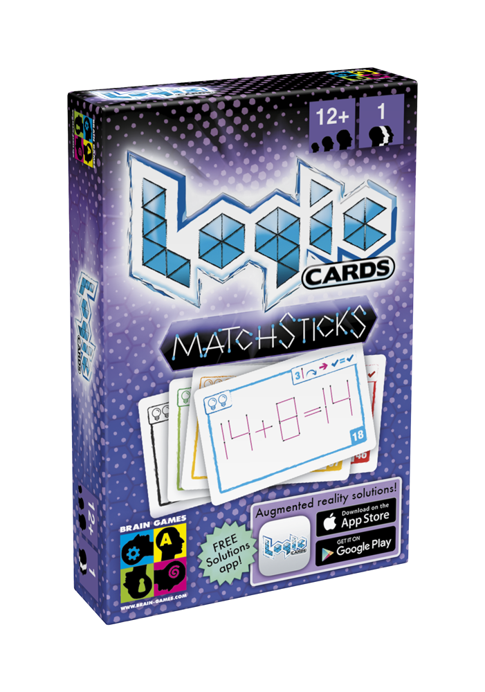 Brain Games Logic Cards Matchsticks galda spēle