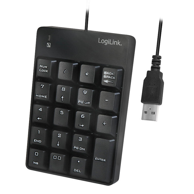 LOGILINK - Additional numeric keyboard with USB connection klaviatūra