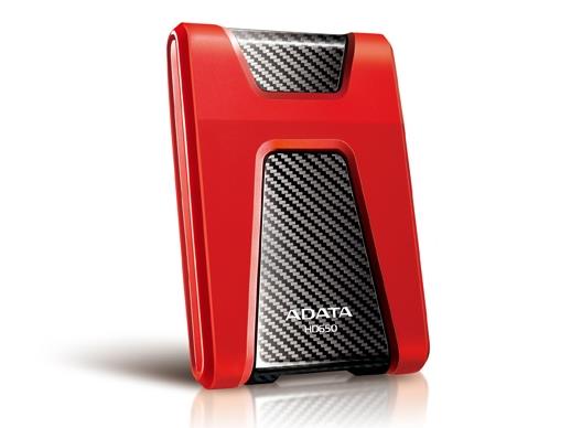 ADATA 1TB Portable Hard Drive HD650 DashDrive Choice (Red) USB 3.1 Ārējais cietais disks