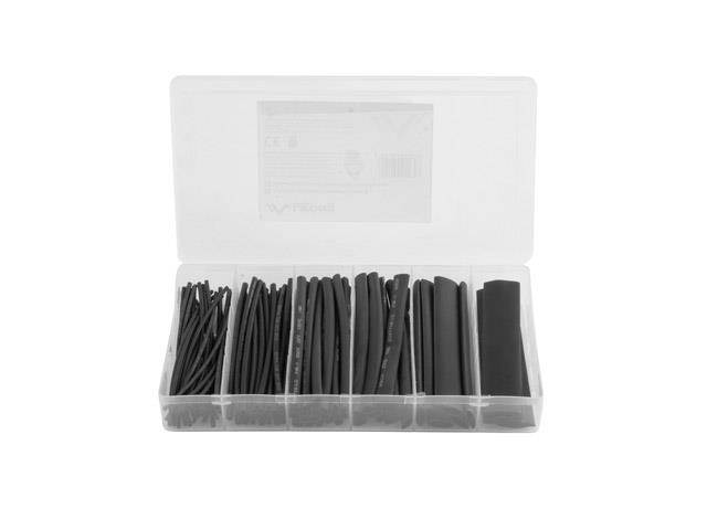 Lanberg Heat-shrinkable tubes 100pcs black