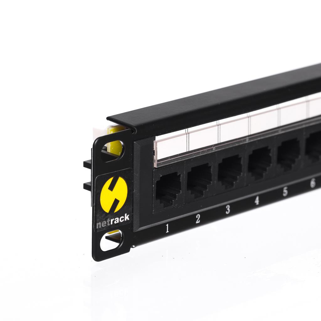 Netrack patchpanel 10'', 12 - ports cat. 6 UTP LSA, without bracket Serveru aksesuāri