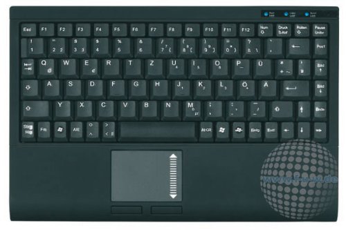 Tas Keysonic ACK-540U+    (US) Mini SoftSkin black klaviatūra