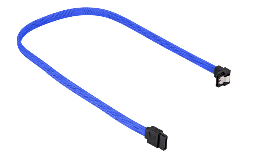 Sharkoon SATA III Angled Cable blue - 60 cm kabelis datoram