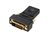 Akasa DVI-D Adapter auf HDMI, flexibel - black