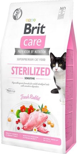 VAFO PRAHS Brit Care Kot Sterilized Sensitive 400g Gf 100-171291 (8595602540778) kaķu barība