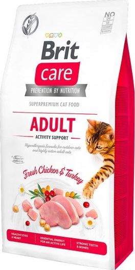 VAFO PRAHS Brit Care Kot Adult 400g Activity Support Gf 100-171299 (8595602540839) kaķu barība