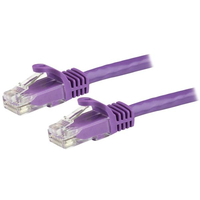 StarTech.com 3m Cat6 Snagless RJ45 Ethernet Netzwerkkabel - Lila (N6PATC3MPL) adapteris