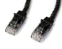 StarTech.com Cat6 Gigabit Patchkabel Snagless with RJ45 UTP 10m in black - C... adapteris