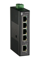 LevelOne IES-0500 Unmanaged network switch Fast Ethernet (10/100) Black (55... tīkla iekārta