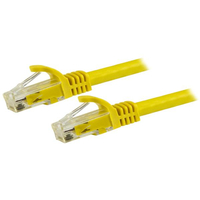 StarTech.com 5m Cat6 Snagless RJ45 Ethernet Netzwerkkabel - yellow (N6PATC5MYL) adapteris