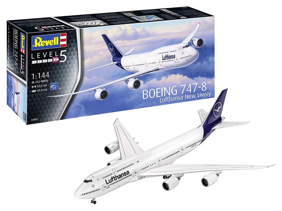 Revell Plastic model kit Boeing 747-8 Lufthansa new Rotaļu auto un modeļi