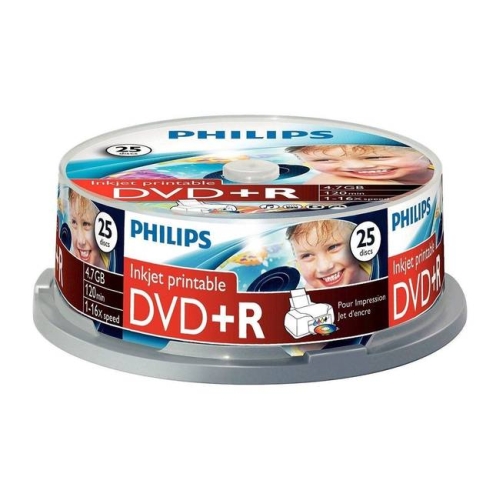 DVD+R Philips 4,7GB 25pcs spindel 16x matricas