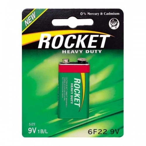 Rocket 6F22-1BB (9V) Blistera iepakojuma 1gb Baterija