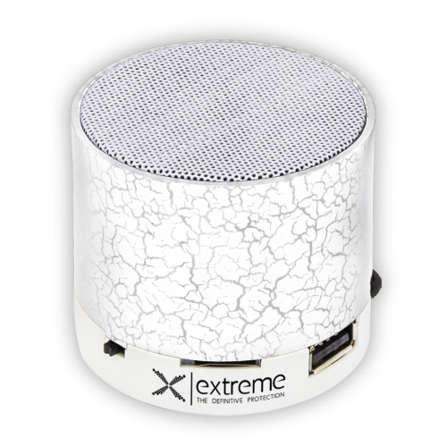 Extreme XP101B USB/MICROSD MP3 BLUETOOTH + FM BEZVADU SKALRUNIS Balts pārnēsājamais skaļrunis