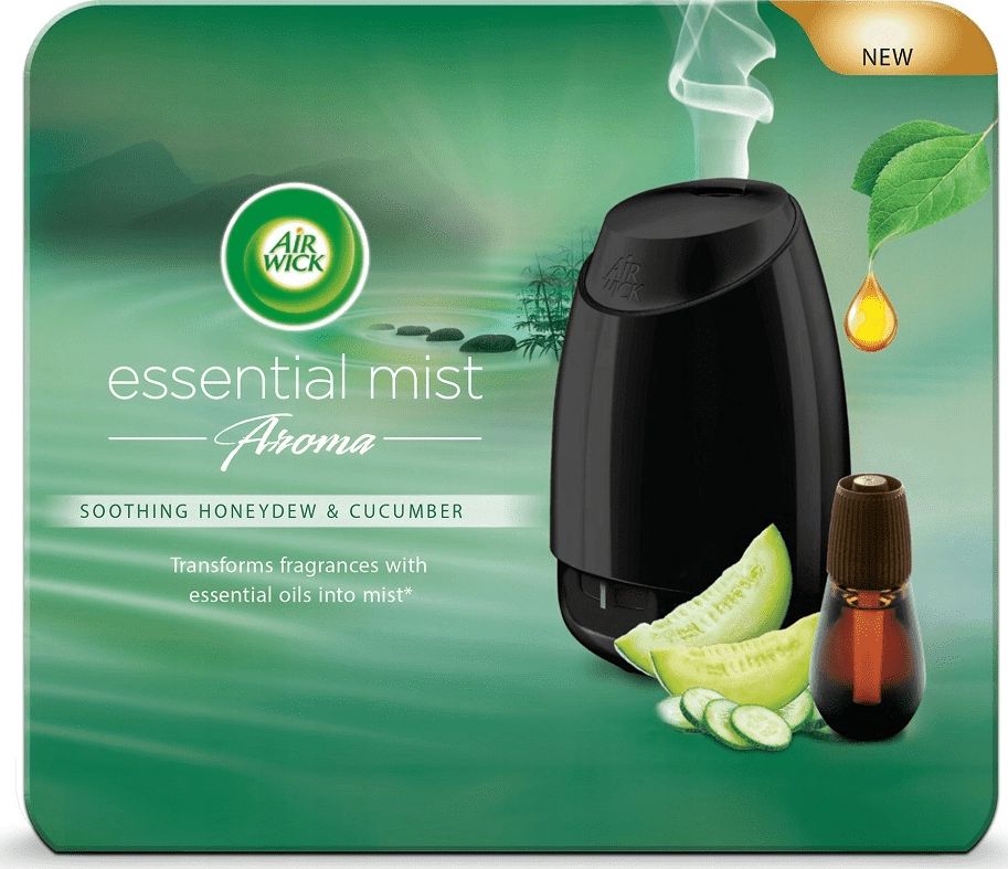 Air Wick Essential Mist Aroma automatic air freshener + filling with cucumber and melon scent 20 ml (AIRW-WK-002-82) Sadzīves ķīmija