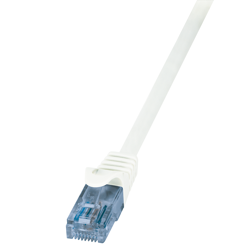 LOGILINK - Patch Cable Cat.6A 10GE Home U/UTP EconLine white 7,50m kabelis, vads