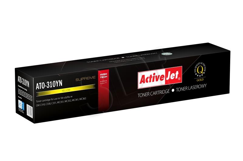Toner ActiveJet ATO-310YN | Yellow | 2000 pages | OKI 44469704