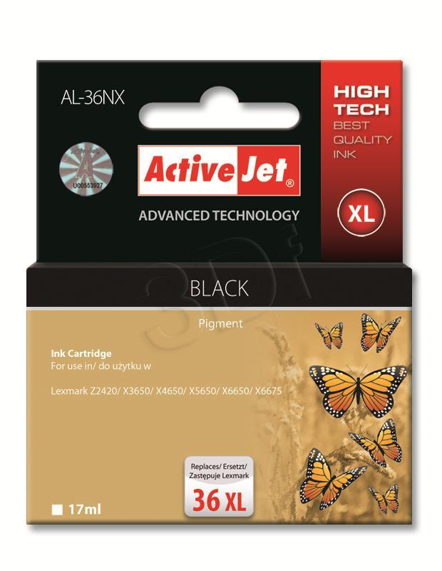Ink ActiveJet AL-36NX | black | 17 ml | Lexmark 18C2170E