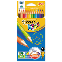 Bic KREDKI OLOWKOWE BIC KIDS EVOLUTION ECOLUTIONS  PUDELKO 12 SZT  - 829029