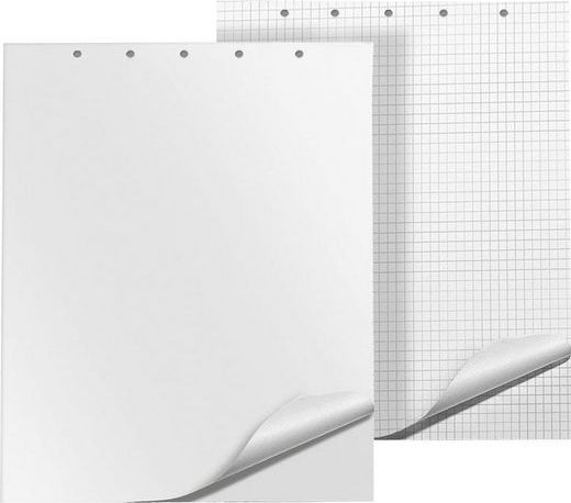 Q-CONNECT flipchart block, smooth, 65x100cm, 50 sheets, white biroja tehnikas aksesuāri