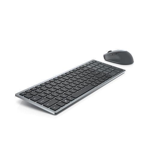 Dell Keyboard and Mouse KM7120W Wireless, 2.4 GHz, Bluetooth 5.0, Keyboard layout Russian, Titan Gray 5397184289471 klaviatūra