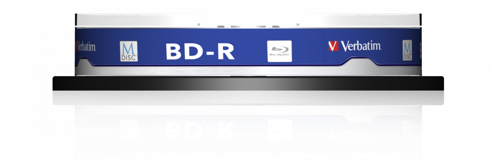 BluRay M-DISC BD-R Verbatim [ Spindle 10 | 25GB | 4x | Inkjet Printable ] matricas