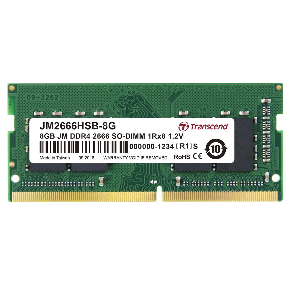 Transcend JM 8GB DDR4 2666 SO-DIMM operatīvā atmiņa