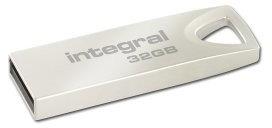 Integral Metal ARC 32GB, Capless, Designed to be carried on key ring USB Flash atmiņa