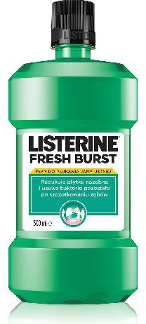 Listerine  Plyn Fresh Burst 500ml (7312201) 517312201 (3574660389142) mutes higiēnai