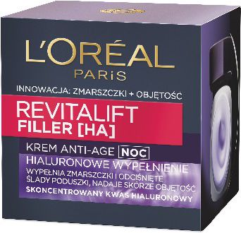 L'Oreal Paris Krem do twarzy Revitalift Filler Anti-Age przeciwstarzeniowy 50ml 0286730 (3600523201303) kosmētika ķermenim