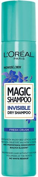 L'Oreal Paris Magic Shampoo Inisible Fresh Crush Suchy szampon do wlosow w sprayu 200 ml 3600523606559 (3600523606559) Matu šampūns