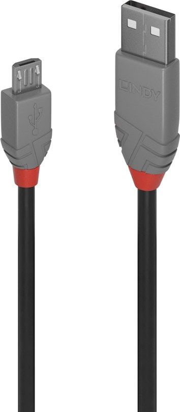 Lindy USB 2.0 Kabel Typ A/Micro-B Anthra Line M/M 1m USB kabelis