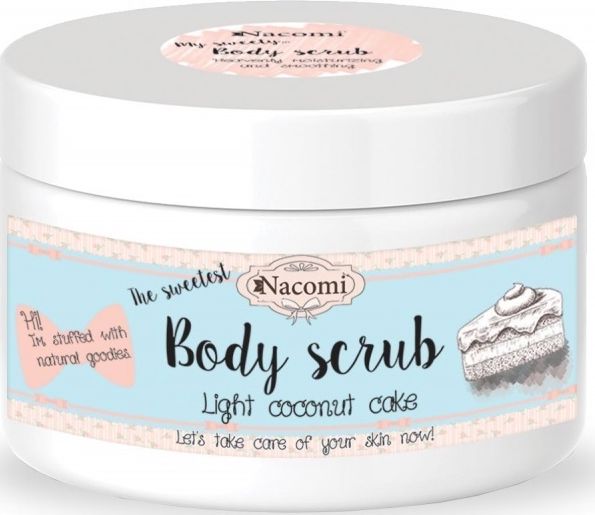 Nacomi NACOMI_Body Scrub peeling do ciala Lekki Kokosowy Tort 200g 5901878686820 (5901878686820) kosmētika ķermenim