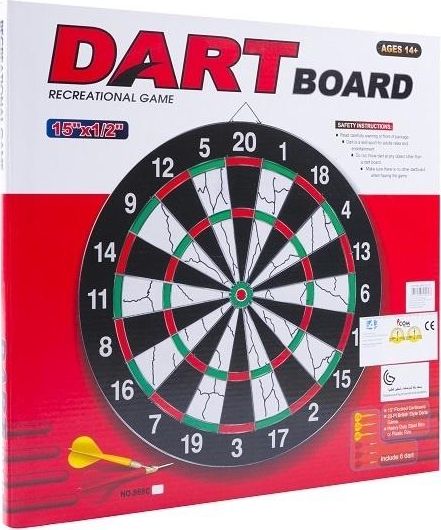 Tarcza dart sizalowa 38 cm + 6 rzutek EB030232/BT171524 EB030232/BT171524 (8601503100093) Sporta aksesuāri