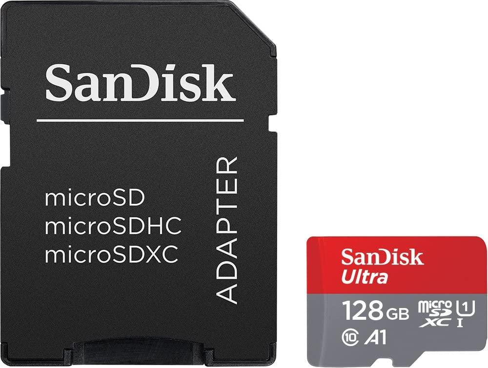 SanDisk Ultra 128GB MicroSDXC + Adapter atmiņas karte