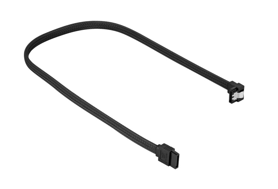 Sharkoon SATA III Angled Cable black - 30 cm kabelis datoram