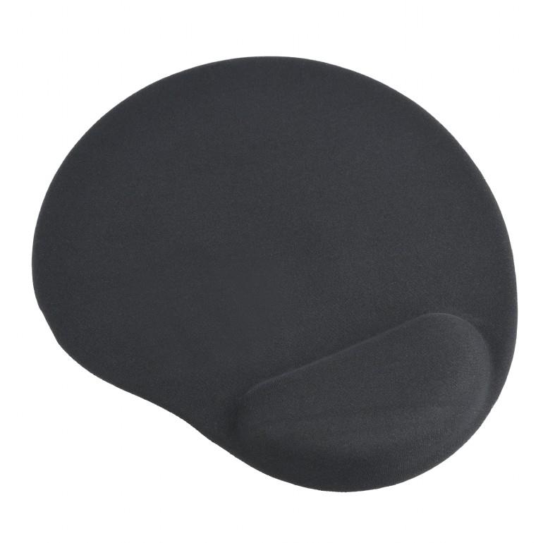 Gembird Gel mouse pad with wrist support Black, 240 x 220 x 4 mm peles paliknis
