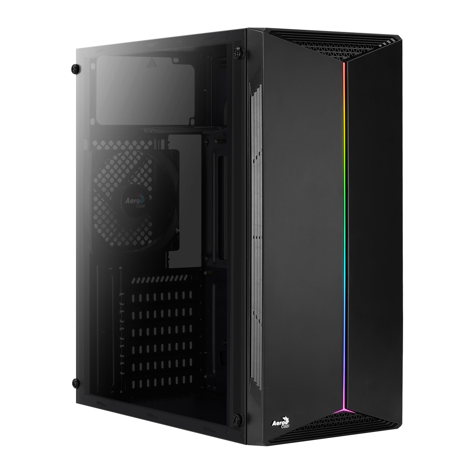 Aerocool PC case ATX  SPLIT RGB USB 3.0 - RGB STRIP 1x120mm FAN Datora korpuss