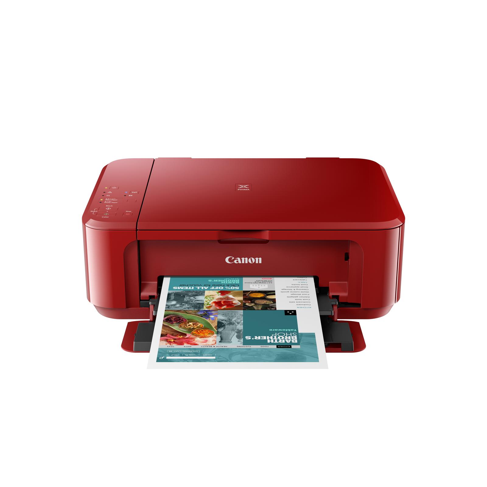 PIXMA MG3650S Colour, Inkjet, All-in-One, A4, Wi-Fi, Red printeris