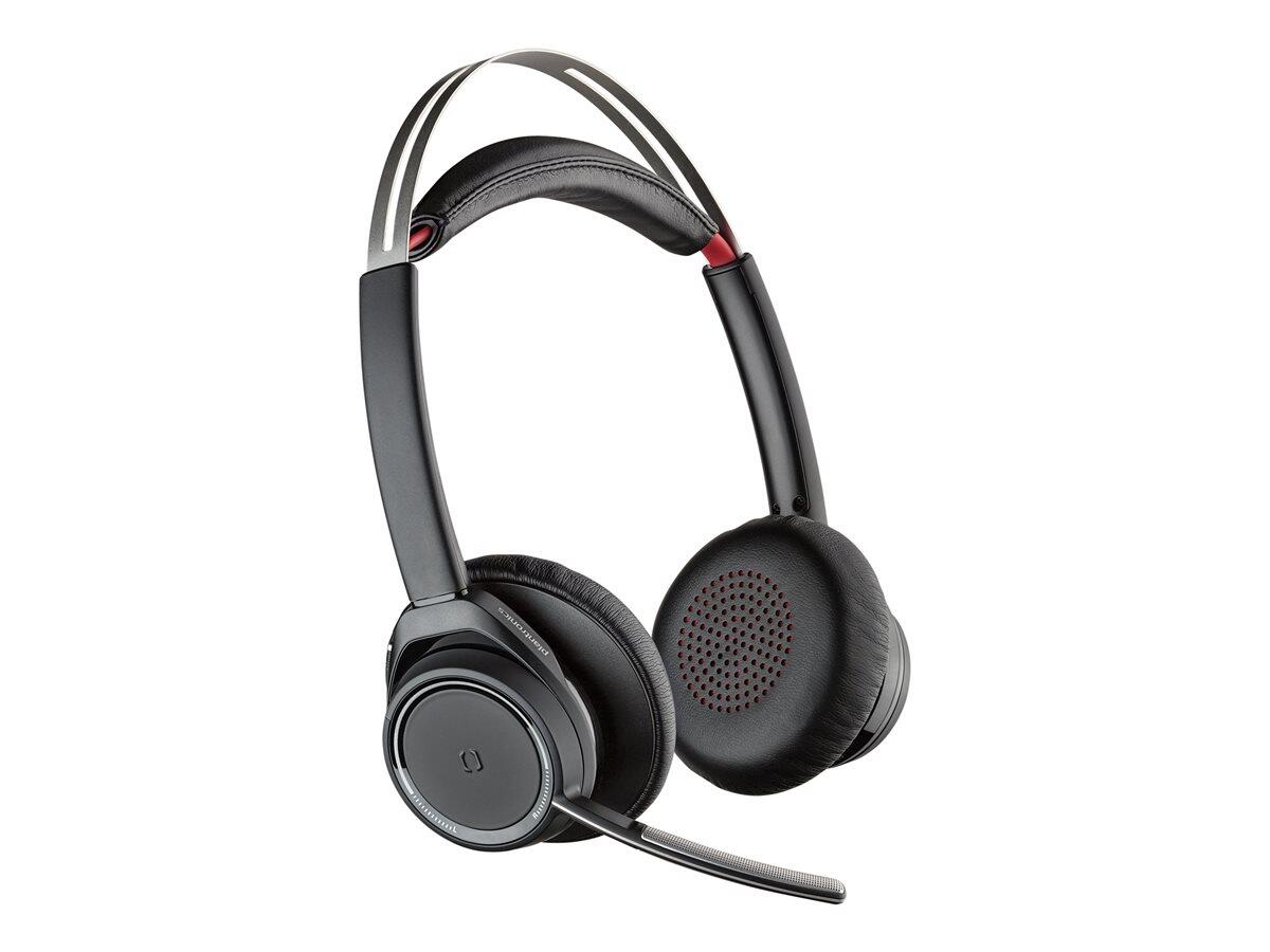 Poly On-Ear Headset Voyager Focus UC-M - Inkl. Ladestation austiņas