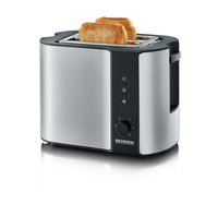 Severin AT2589 Automatik-Toaster edelstahl / black Tosteris