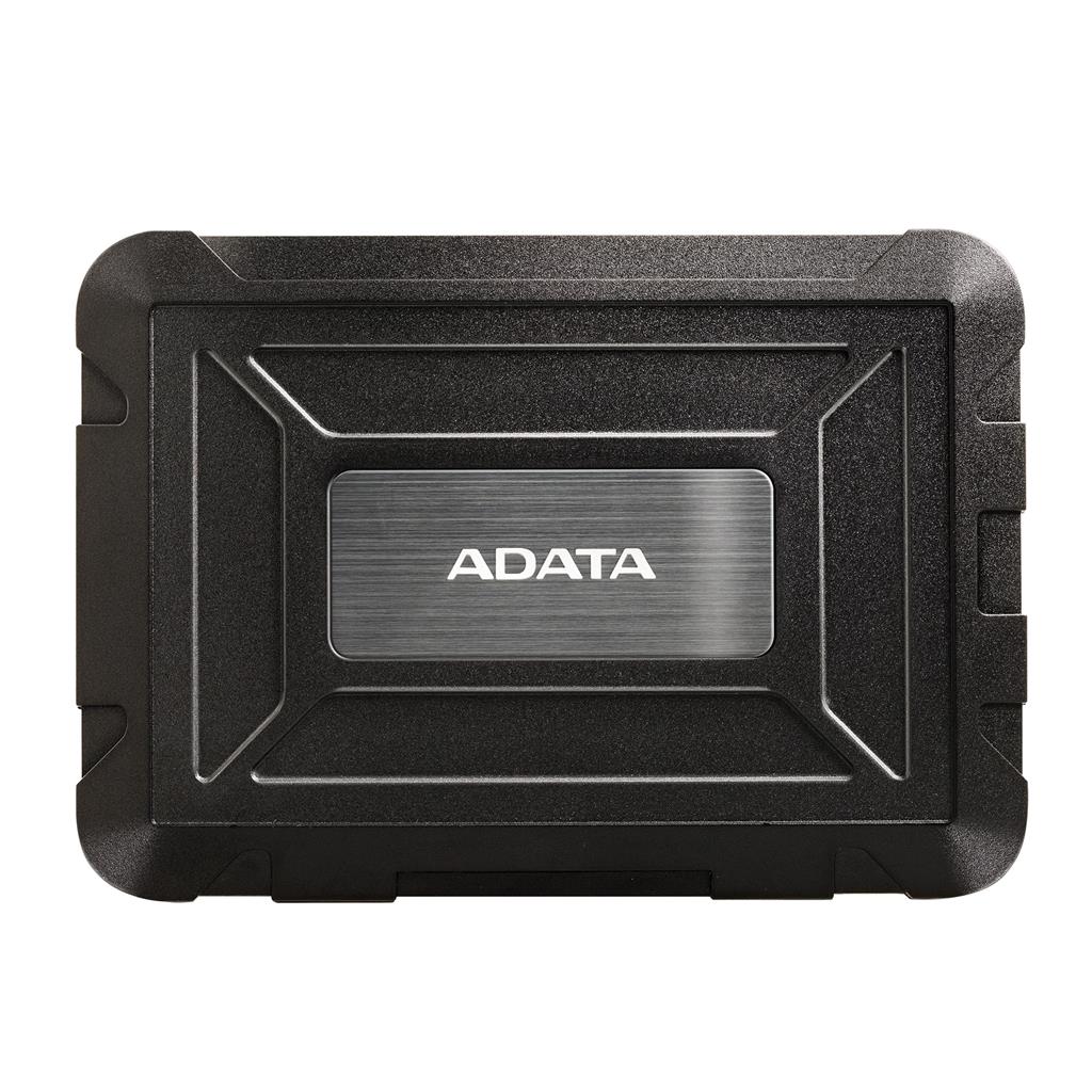 ADATA ED600 AED600U31-CBK (2.5 Inch; USB 3.1; Plastic; black color) cietā diska korpuss