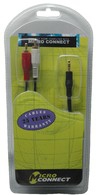 MicroConnect AUDLC2G 3.5mm - 2xRCA 1.5m Gold kabelis video, audio