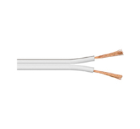 MicroConnect Loudspeaker cable, 100m, white cable diameter 2 x 2,5 mm² CCA kabelis, vads