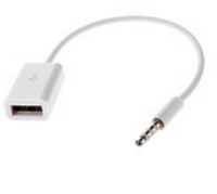 MicroMobile  Adapter 3.5mm to USB A female White adapteris
