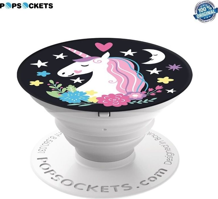 Popsocket (Oriģināls) Izvelkams Pirkstu Fiksējošs Telefona Gadžets Turētājs & Statīvs Plastikāta Unicorn Dreams aksesuārs mobilajiem telefoniem