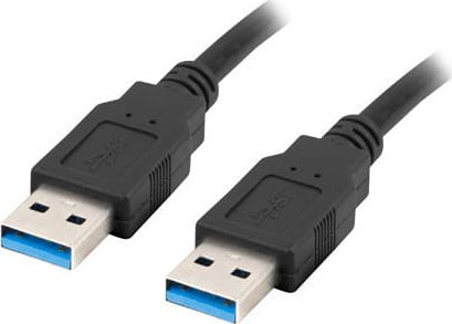 Lanberg CA-USBA-30CU-0018-BK USB cable 1.8m 3.0 USB A Black USB kabelis