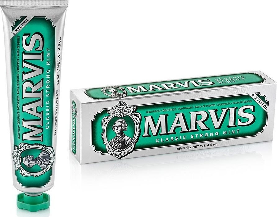 Marvis Fluoride Toothpaste Classic odswiezajaca pasta do zebow z fluorem Strong Mint 85ml 8004395111701 (8004395111701) mutes higiēnai